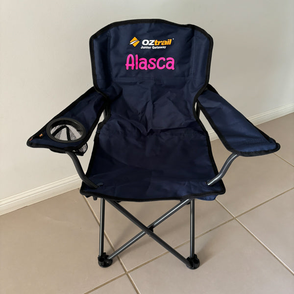 Custom Vinyl on Camp Chairs