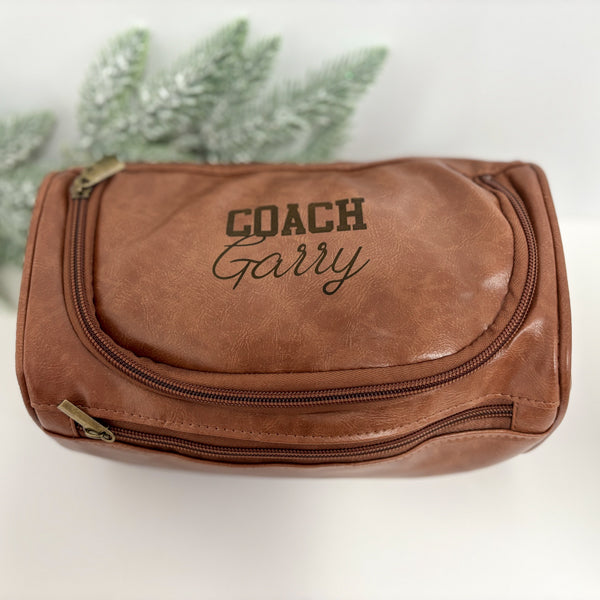 Leather Look Toiletry Bag