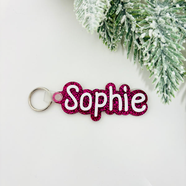 Acrylic Name Keyrings