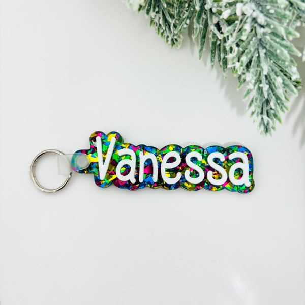 Acrylic Name Keyrings