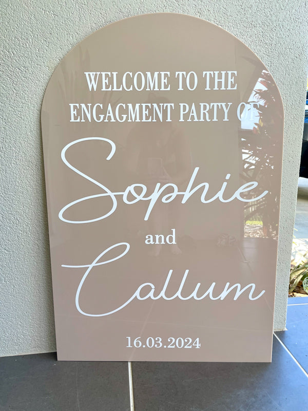 Acrylic Arch Sign