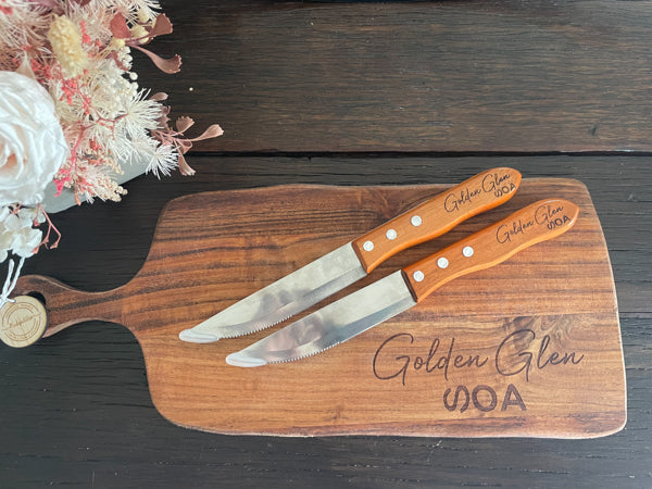 Engraved Steak Knives