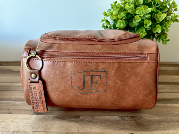 Leather Look Toiletry Bag