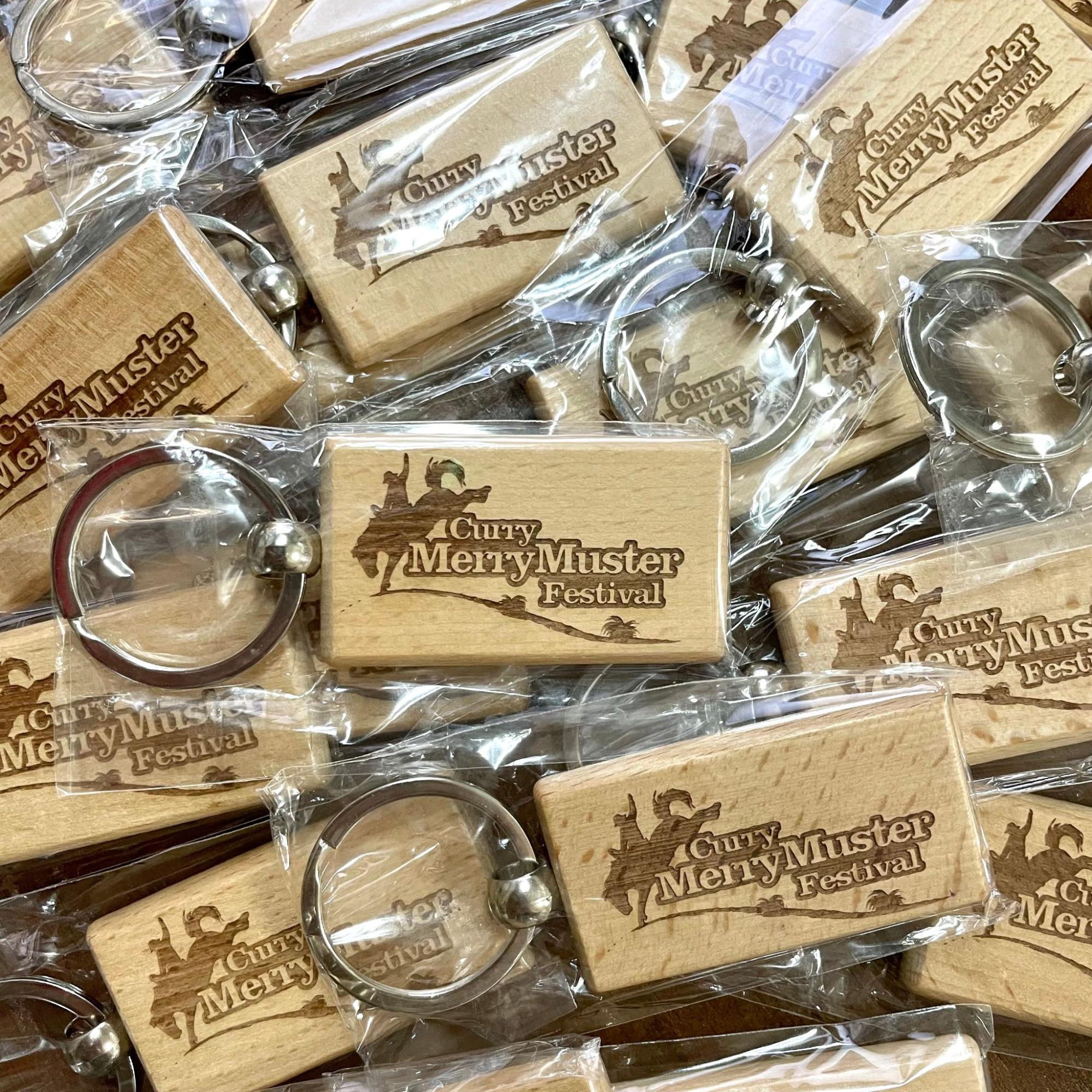Timber Rectangular Key Ring