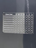 Acrylic Magnetic Fridge Chore Chart